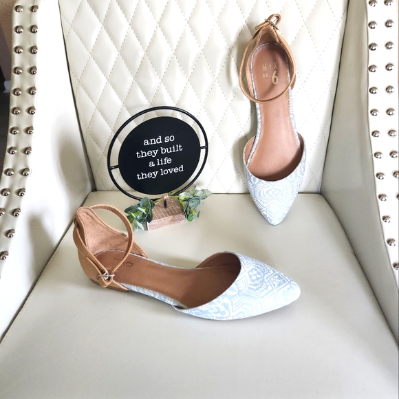 Women's Mix No 6 Blue/White/Beige Sze 9.5 Sandal. GREAT CONDITION - Picture 3 of 16